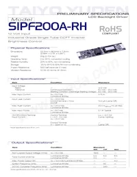 SIPF-200A-RH Datasheet Copertura