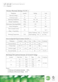 VAOL-S12WR4 Datasheet Page 2