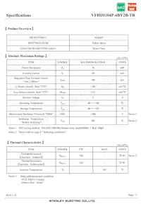 VFHD1104P-4BY2B-TR Datasheet Page 3