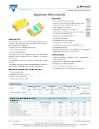 VLMW1300-GS08 Datasheet Cover