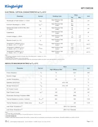 WP115WEGW 데이터 시트 페이지 2