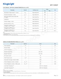 WP7113SRD/F Datasheet Page 2