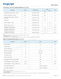 WP7113SYC 데이터 시트 페이지 2