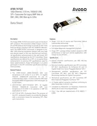 AFBR-707SDZ Datasheet Copertura