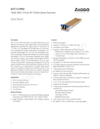 AFCT-721XPDZ Datasheet Cover