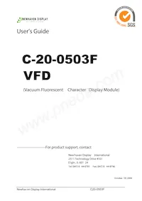 C-20-0503F Datasheet Cover