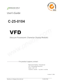 C-25-0104 Datasheet Cover