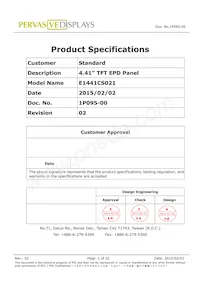 E1441CS021 Datasheet Cover