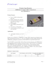 FCL-8521-3 Datasheet Cover
