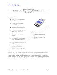 FTL-1319-3D-2.5 Datasheet Cover