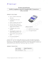 FTL-1319-3D-DD Datasheet Copertura