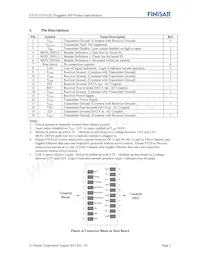 FTLF1321P1BTL Datasheet Pagina 2