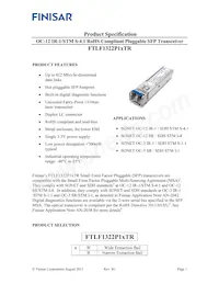 FTLF1322P1BTR Datasheet Cover