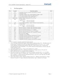 FTLF1326P3BTL Datasheet Page 2