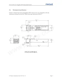 FTLF1419P1BCL Datasheet Page 7