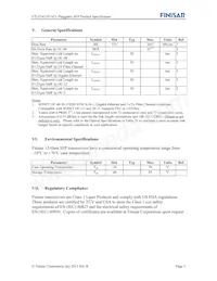 FTLF1421P1BCL Datasheet Page 5