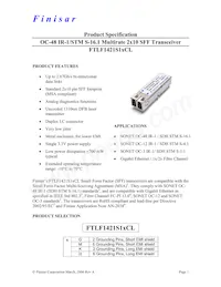 FTLF1421S1MCL Datasheet Cover