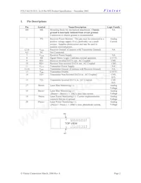 FTLF1421S1MCL Datasheet Page 2