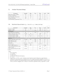 FTLF1421S1MCL Datasheet Page 3