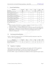 FTLF1421S1MCL Datasheet Pagina 5