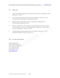 FTLF1424P2BCR Datasheet Page 11