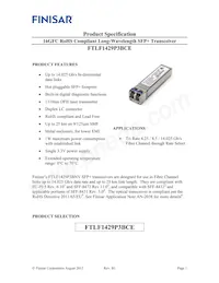 FTLF1429P3BCE Datasheet Cover