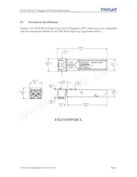 FTLF1519P1BCL Datasheet Page 7