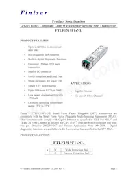 FTLF1519P1BNL Datasheet Copertura