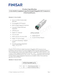 FTLF1619P1BCL Datasheet Copertura