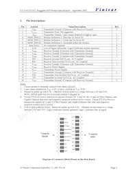 FTLF1621P2BCL Datasheet Page 2
