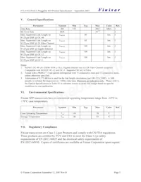 FTLF1621P2BCL Datasheet Page 5