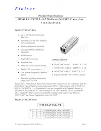 FTLF1621S1MCL Datasheet Cover