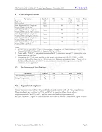 FTLF1621S1MCL Datasheet Pagina 5