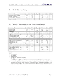 FTLF1721P2BCL Datasheet Pagina 3