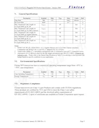 FTLF1721P2BCL Datasheet Pagina 5