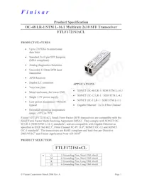 FTLF1721S1MCL Datasheet Cover