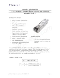 FTLF8519P2BCL數據表 封面