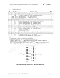 FTLF8519P2BCL Datasheet Page 2