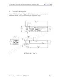 FTLF8519P2BCL Datasheet Pagina 6