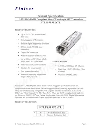 FTLF8519P2BTL Datasheet Cover