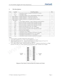 FTLF8524P3BNL Datasheet Page 2