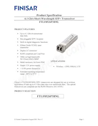 FTLF8526P3BNL Datenblatt Cover