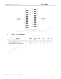 FTLF8526P3BNL Datasheet Page 3