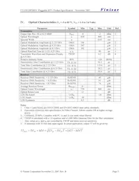 FTLF8528P2BNV Datasheet Page 5