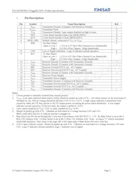 FTLF8528P3BCV Datasheet Page 2