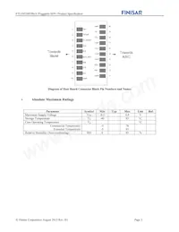 FTLF8528P3BCV Datasheet Page 3