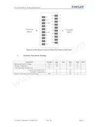 FTLF8529P3BCV Datasheet Page 3