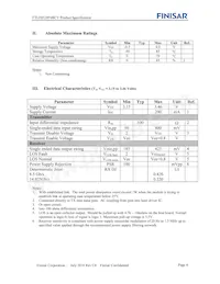 FTLF8529P4BCV Datasheet Page 4