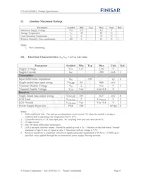 FTLF8536P4BCL Datasheet Page 4
