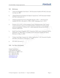 FTLF8536P4BCL Datasheet Page 12